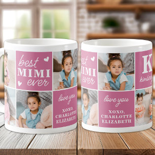 Chic Bästa MIMI någonsin Anpassningsbar 7 Rosa Fot Kaffemugg
