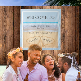 Chic Beach Wedding 2 Hjärter i Sand