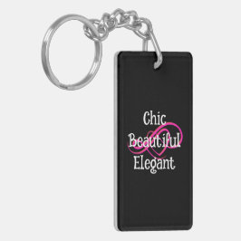 Chic, Beautiful, Elegant Acrylic Keychain