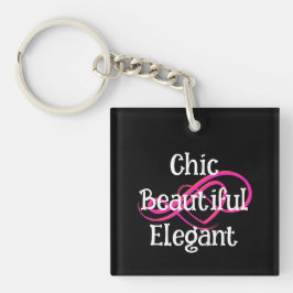 Chic, Beautiful, Elegant Acrylic Keychain