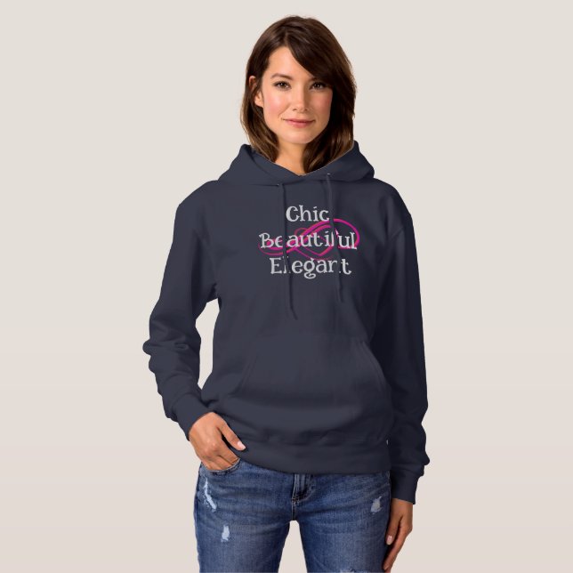 Chic, Beautiful, Elegant T-Shirt (Hel framsida)