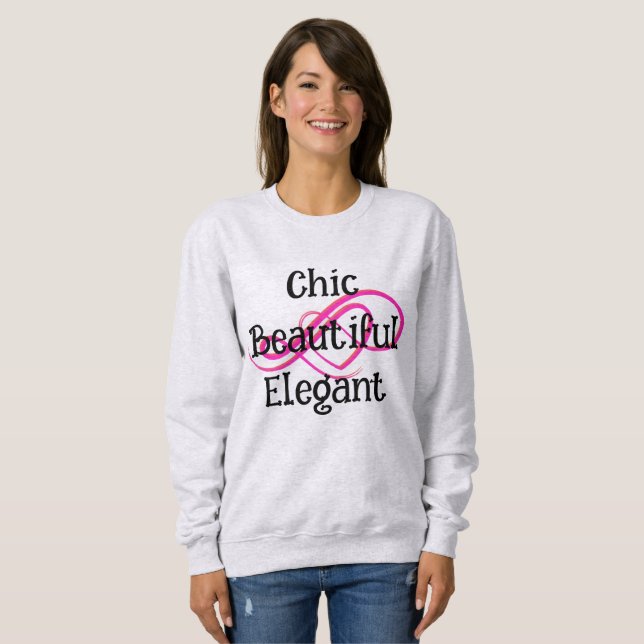 Chic, Beautiful, Elegant T-Shirt (Hel framsida)