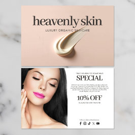Chic Beauty Skin Care Spa Boutique Rosa Flygblad