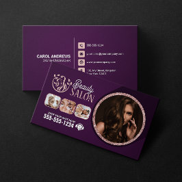 Chic, Beauty Spa Hair Nagel Makeup Salon Ro Visitkort