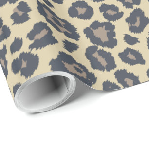 Chic Beige Leopard Skriv ut Mönster Presentpapper