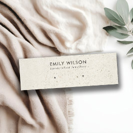 CHIC BENVIT GRÅTT TERRAZZO STUD EARRING VISNING MINI VISITKORT