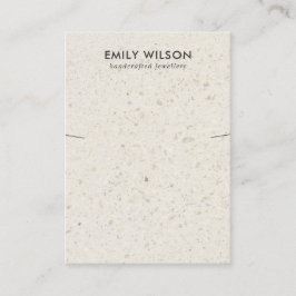 CHIC BENVIT TERRAZO NECKLACE BRACELET-VISNING VISITKORT