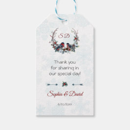 Chic Berries Bullfinch Winter and Bröllop Presentetikett