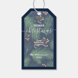 Chic Berries och Grenar jul Presentetikett