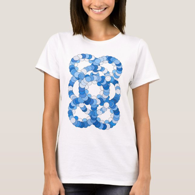 Chic Blå BLUE ICE Slogan Design T Shirt (Framsida)