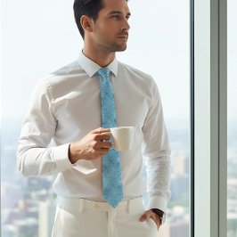 Chic blå glitter gnistra bröllop slips