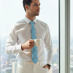 Chic blå glitter gnistra bröllop slips