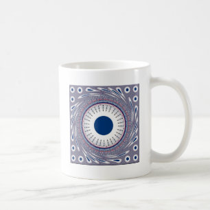 Chic blå kaffemugg