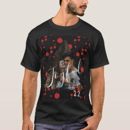 Chic Black and Red Julgran Photo T Shirt