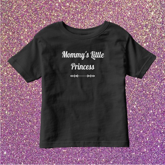 Chic Black and White Mamma Princess Little Princes T Shirt (Skapare uppladdad)