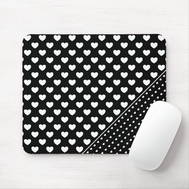 Chic Black and White Mousepad Musmatta (Med mus)
