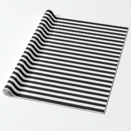 Chic Black and White Rand Presentpapper