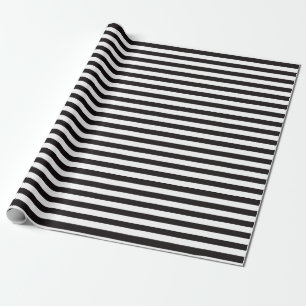 Chic Black and White Rand Presentpapper