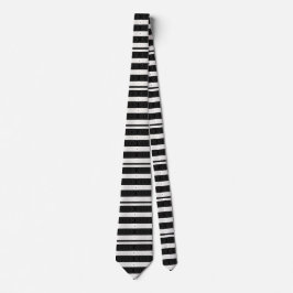 Chic Black and White Speckled Diamond Neck tie Slips