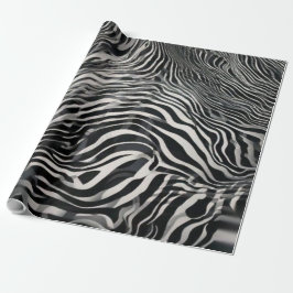 Chic Black and White Zebra Print Luxury Animal  Presentpapper