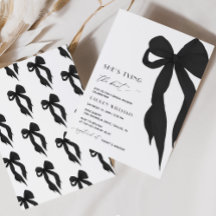 Chic Black Bow Hon Gifter sig Möhippa