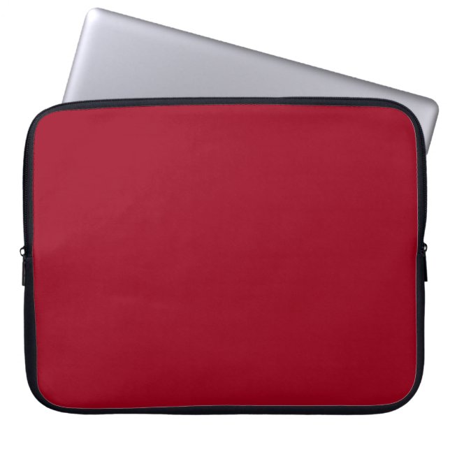 Chic Black & Burgundy Red Abstrakt Mönster Laptop Fodral (Framsidan)
