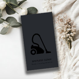 CHIC BLACK ENKEL VACUUM CLEANER-STÄDNING VISITKORT