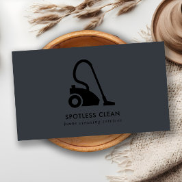 CHIC BLACK ENKEL VACUUM CLEANER-STÄDNING VISITKORT
