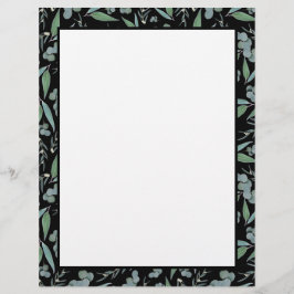 Chic Black Eucalyptus Greenery Recipe Binder Page