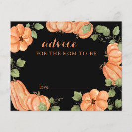 Chic Black Fall Pumpkin Baby Shower Adapter