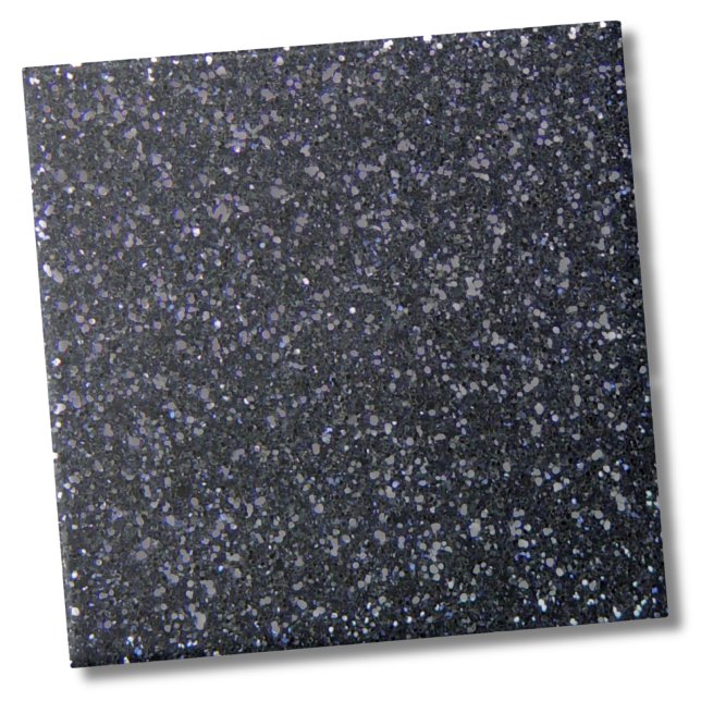 Chic Black Glitter Gnistra Kakelplatta (Stylish Glam Fashion Faux Black Glitter Pattern Ceramic Tile)
