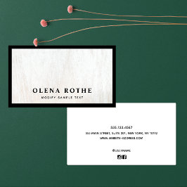 Chic Black Gräns White Wood Professionell