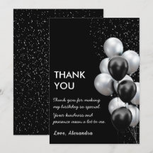 Chic Black Grått Balloon