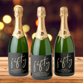 Chic Black Guld 50:e Födelsedagsfesten