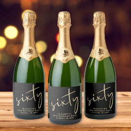 Chic Black Guld 60:e Födelsedagsfesten