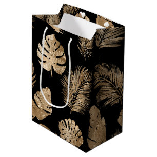 Chic Black Guld Tropical Löv