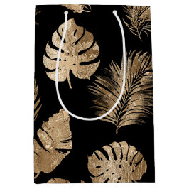 Chic Black Guld Tropical Löv