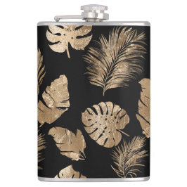 Chic Black Guld Tropical Löv Fickplunta