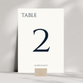 Chic Black & Ivory Bordsnummer