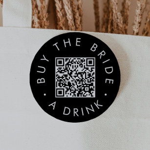 Chic Black köper en QR-kod för dryck Knapp