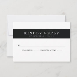 Chic Black Rand Bröllop OSA
