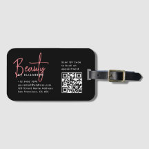 Chic Black Rosa Beauty Professionell QR-kod