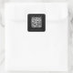 Chic Black Small Business Anpassningsbar QR-kod Fyrkantigt Klistermärke (Bag)