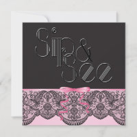 Chic Black Snöre och Rosa Sip och se