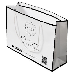 Chic Black & White-Tack för ditt köp