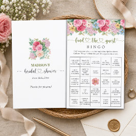 Chic Blommig Hitta Gästens Bingo-spel