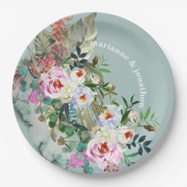 Chic Blommigt av Personlig av akvamarin Eucalyptus