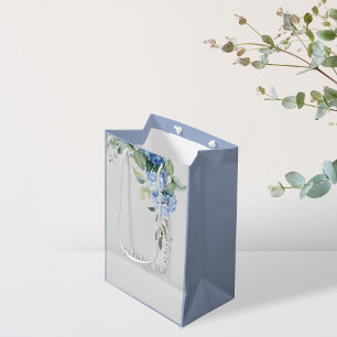 Chic Blommigt Blue Hydrangea Periwinkle Bröllop