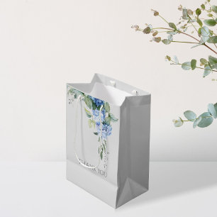 Chic Blommigt Blue Hydrangea Periwinkle Bröllop