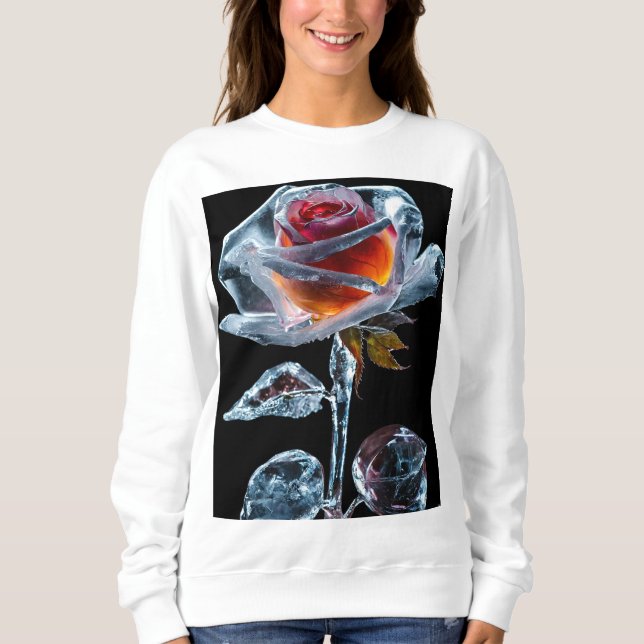 "Chic Blommigt Elegance: Women's Ro Design T-Shirt (Framsida)